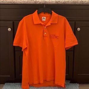 Lacoste pique polo shirt. Big Croc Logo